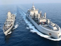 French Navy Conducts Air-Sea Tactical Manoeuvres With Indian Navy French Navy Conducts Air-Sea Tactical Manoeuvres With Indian Navy