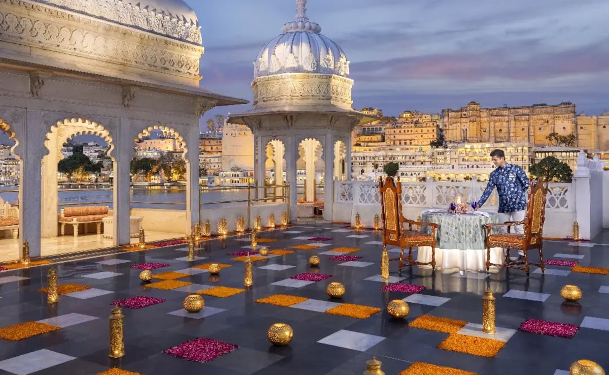 Experience royal luxury at its best at the Taj Lake Palace. Photo: Instagram/tajlakepalace
