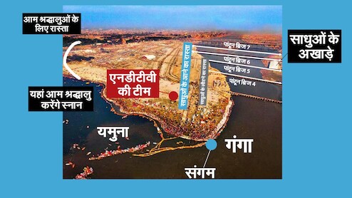 कहां से साधु आएंगे, कहां आम लोग करेंगे स्नान, महाकुंभ का नक्शा समझिए
