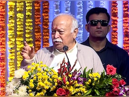 <i>'Lathi'</i>-Training By RSS To Instill Bravery, Not For Fighting: Mohan Bhagwat