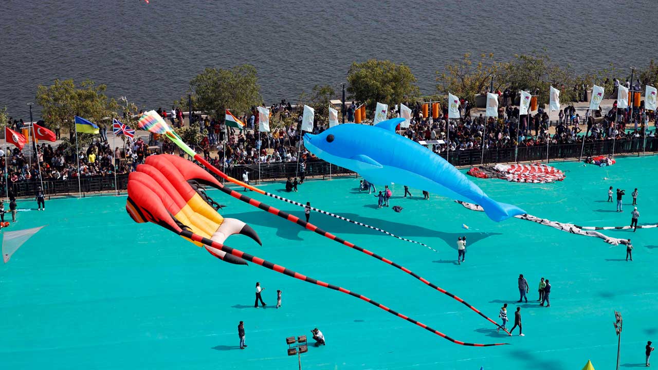 Gujarat Hosts Kite Festival Ahead Of Makar Sankranti