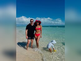 Priyanka Chopra Paints Turks And Caicos Red In This Chic Swim Set