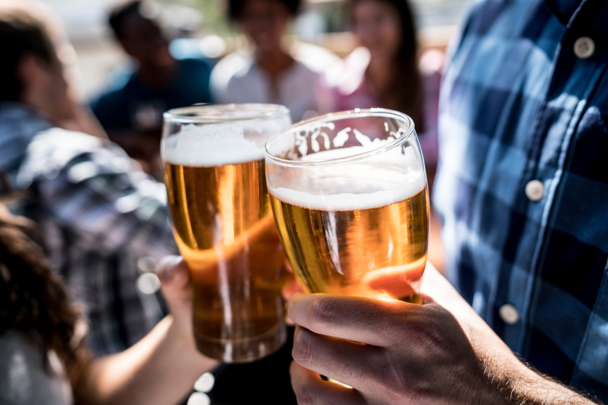 Alcohol is metabolised into acetaldehyde, which is a toxic compound
