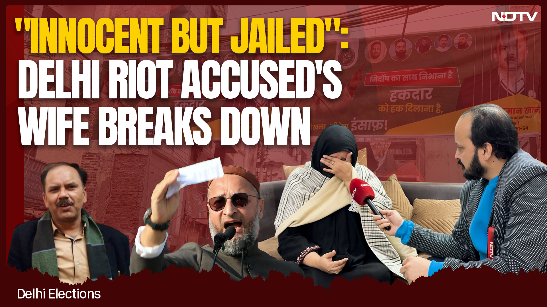 Delhi Assembly Polls | "My Husband Is in Jail Despite...": Okhla's AIMIM Candidate's Wife In Tears