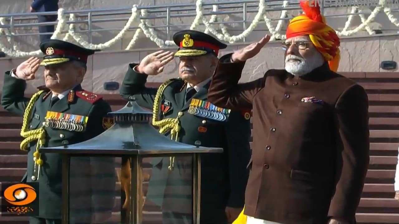 India Celebrates 76th Republic Day, PM Offers Tribute At War Memorial