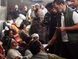 'Disease Burden, Biting Cold': Rahul Gandhi Meets Families Of Patients Outside AIIMS