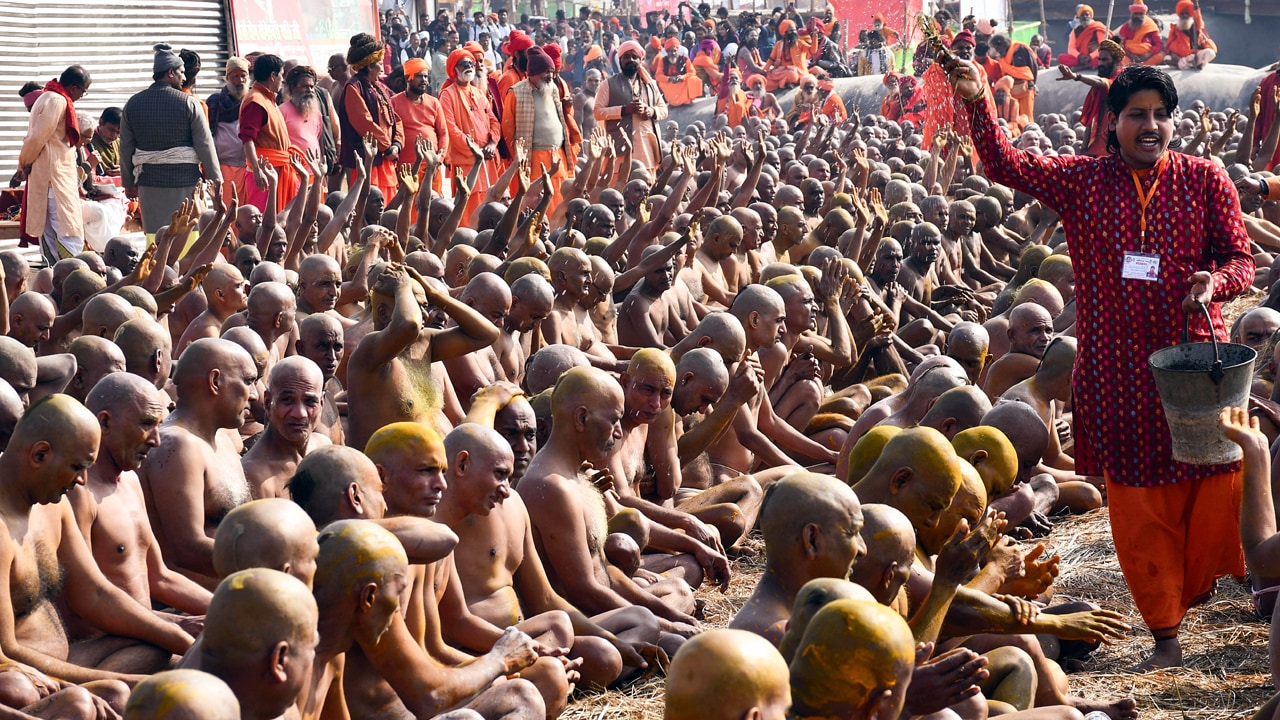Maha Mela 2025: 8,000 Sadhus Get Initiated As Naga Sadhus At Sangam Ghat