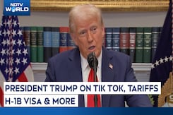Russia-Ukraine War, Tariffs & H-1B Visa: President Trump Speaks To Media Russia-Ukraine War, Tariffs & H-1B Visa: President Trump Speaks To Media