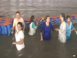 "Water Is Cold But Heart Filled With Warmth": Foreigners Take Holy Dip As Maha Kumbh Begins "Water Is Cold But Heart Filled With Warmth": Foreigners Take Holy Dip As Maha Kumbh Begins