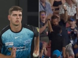 Epic Scenes In Big Bash League: Son Gets Hit For Six, Dad Catches Ball. Watch Epic Scenes In Big Bash League: Son Gets Hit For Six, Dad Catches Ball. Watch