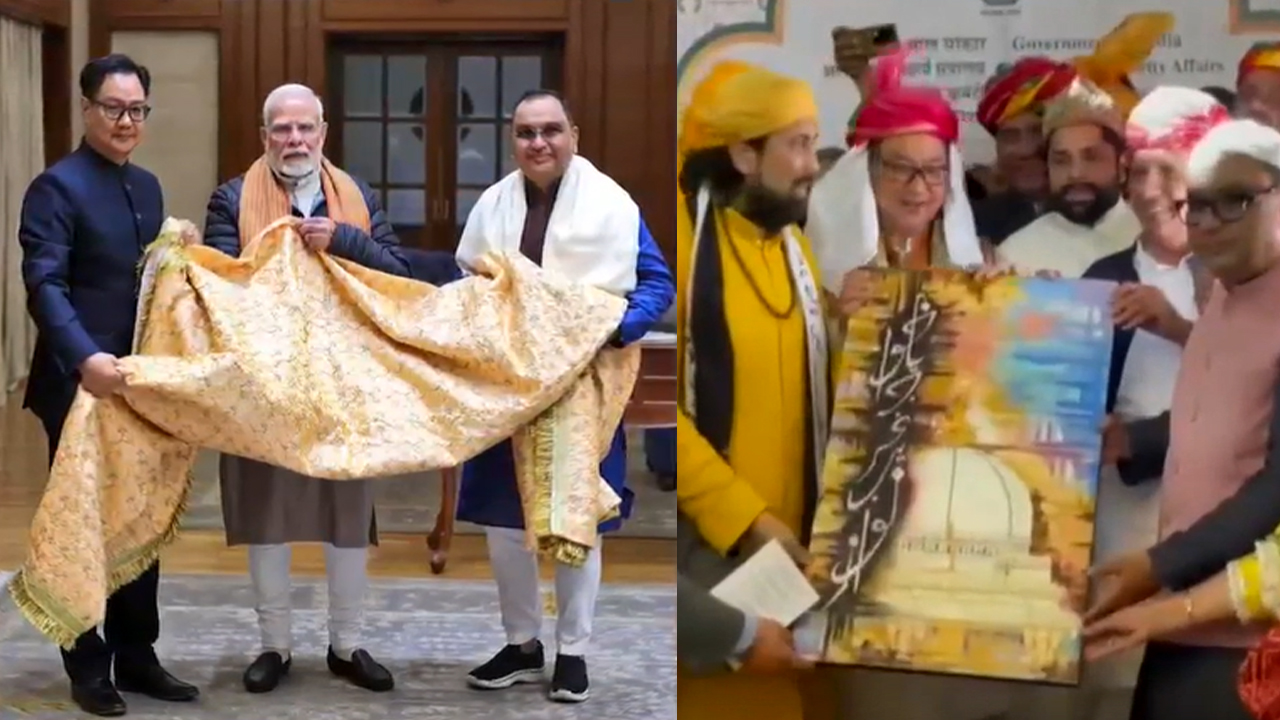Kiren Rijiju Visits Ajmer Dargah, Offers 'Chadar' Sent By PM Modi