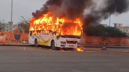 Maha Kumbh Pilgrim Burnt To Death As Bus Goes Up In Flames In Vrindavan