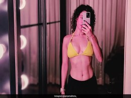 Sanya Malhotra Makes "Living In A Time Loop" Look Stylish In A Swim Top And Shorts Sanya Malhotra Makes "Living In A Time Loop" Look Stylish In A Swim Top And Shorts