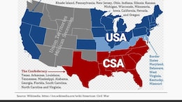 When The United States Broke Into 2 Countries, Had 2 Presidents, 2 Flags