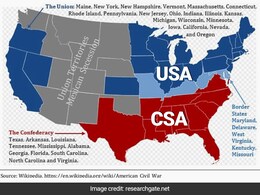 When The United States Broke Into 2 Countries, Had 2 Presidents, 2 Flags When The United States Broke Into 2 Countries, Had 2 Presidents, 2 Flags