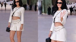 Kylie Jenner Gives The Chanel Tweed Skirt Set A Cropped, Modern Touch
