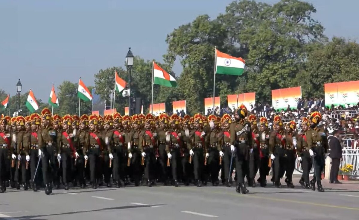 Military Contingents March Down Kartavya Path