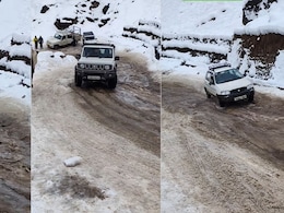 Video: Thar, Jimny Fail On Icy Uphill, 'Lord Alto' Makes It Look Easy