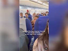 Man's Surprise Message For Bride-To-Be On IndiGo Flight Melts Hearts, But Some Call It "Cringe"