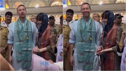 Ahead Of Coldplay Mumbai Concert, Chris Martin And Girlfriend Dakota Johnson Seek Blessings At Babulnath Temple