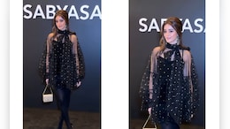 Ananya Panday Is A Beauty In Black Retro Dress Which She Styles With A Modern Twist For Sabyasachi Mukherjee's 25th Anniversary Show