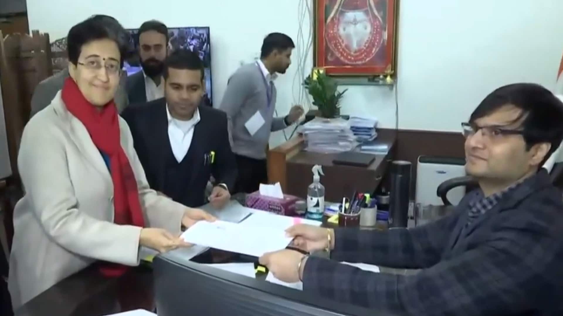Delhi Elections 2025: Delhi CM Atishi Files Nomination After Missing Deadline
