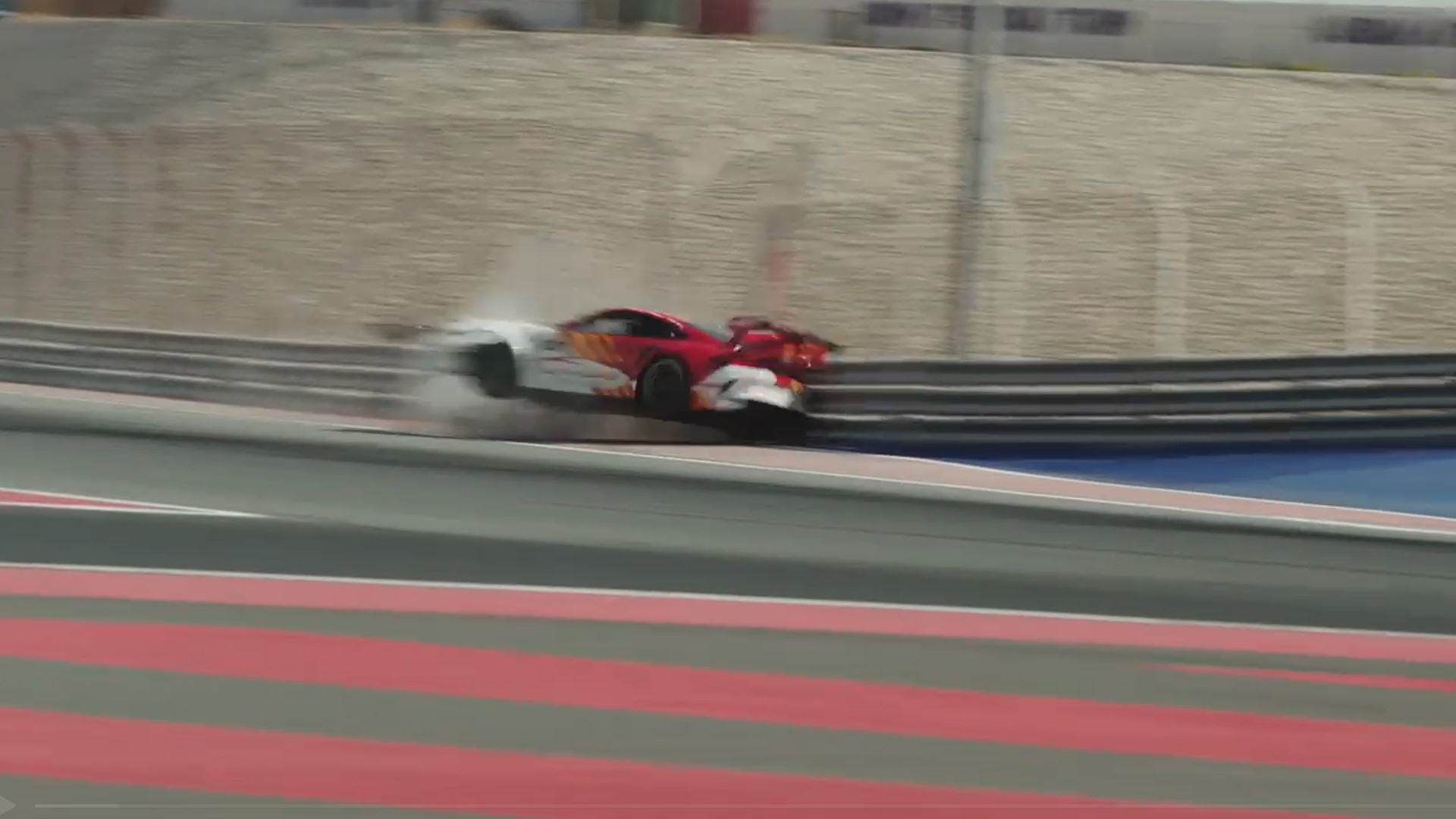 Thala Ajith's Massive Porsche Crash At Dubai Racetrack