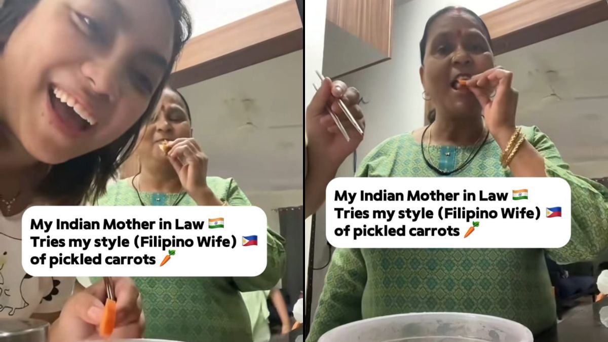"So Incredibly Cute," Internet Loves Indian Woman And Filipino Daughter-In-Law Bonding Over Pickled Carrots