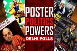 Poster Politics Between AAP And BJP Powers Delhi Polls Poster Politics Between AAP And BJP Powers Delhi Polls