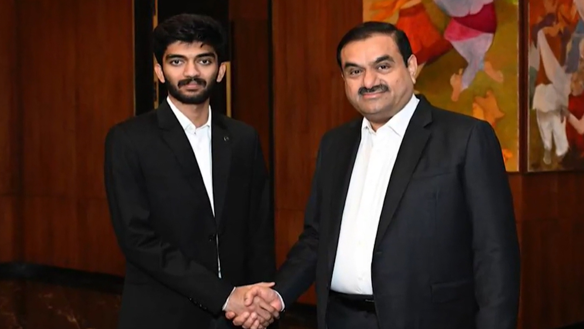 Gautam Adani Meets Gukesh Dommaraju, Praises His Historic Achievement