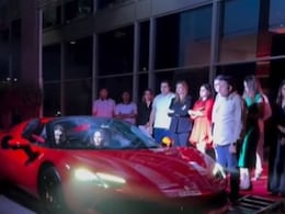 Madhuri Dixit Enjoys A Ride With Husband Shriram Nene In A Brand New Ferrari. Here's How Much It Costs Madhuri Dixit Enjoys A Ride With Husband Shriram Nene In A Brand New Ferrari. Here's How Much It Costs