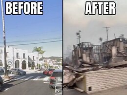 Video Shows Before And After Wildfire Burnt Down Iconic Building In US