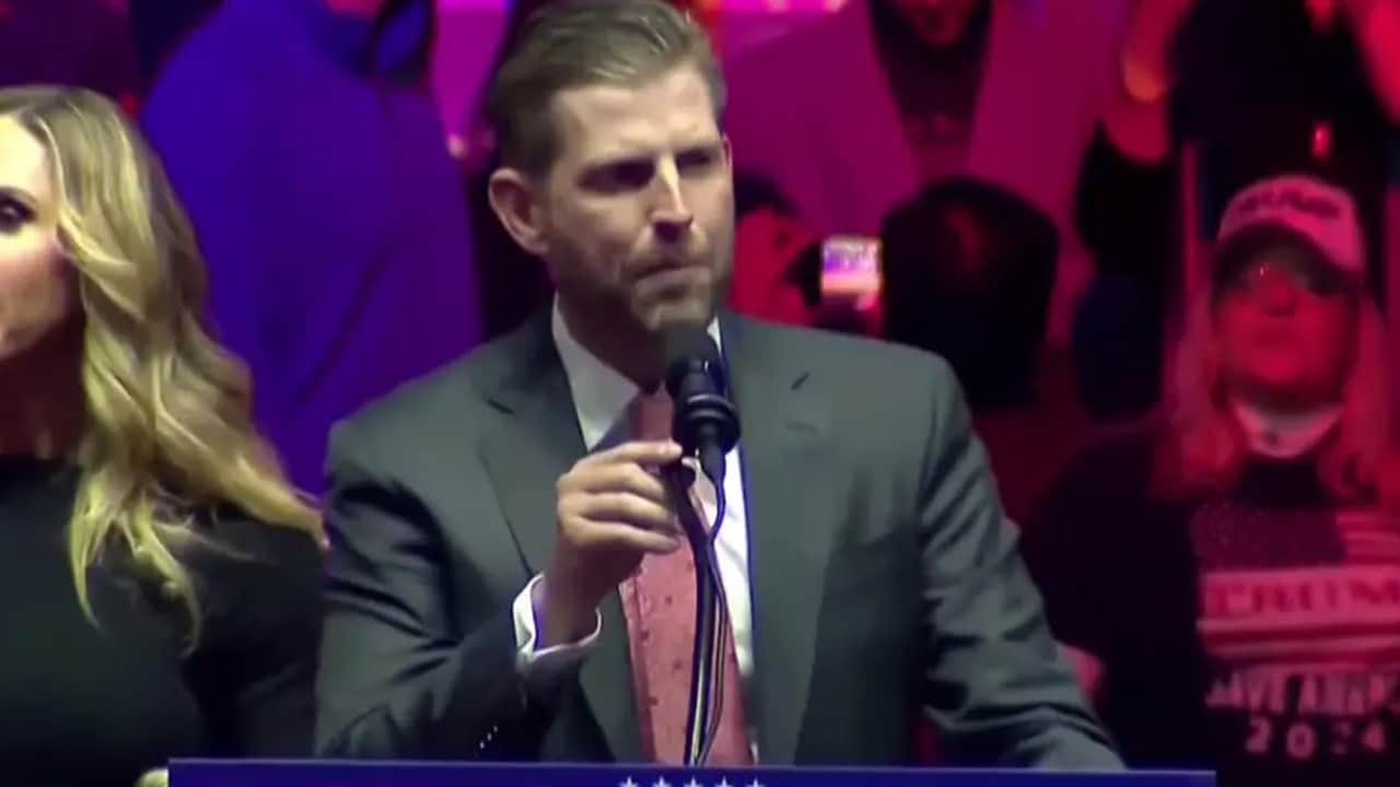 Donald Trump's Family Adresses MAGA Rally At Capital One Arena