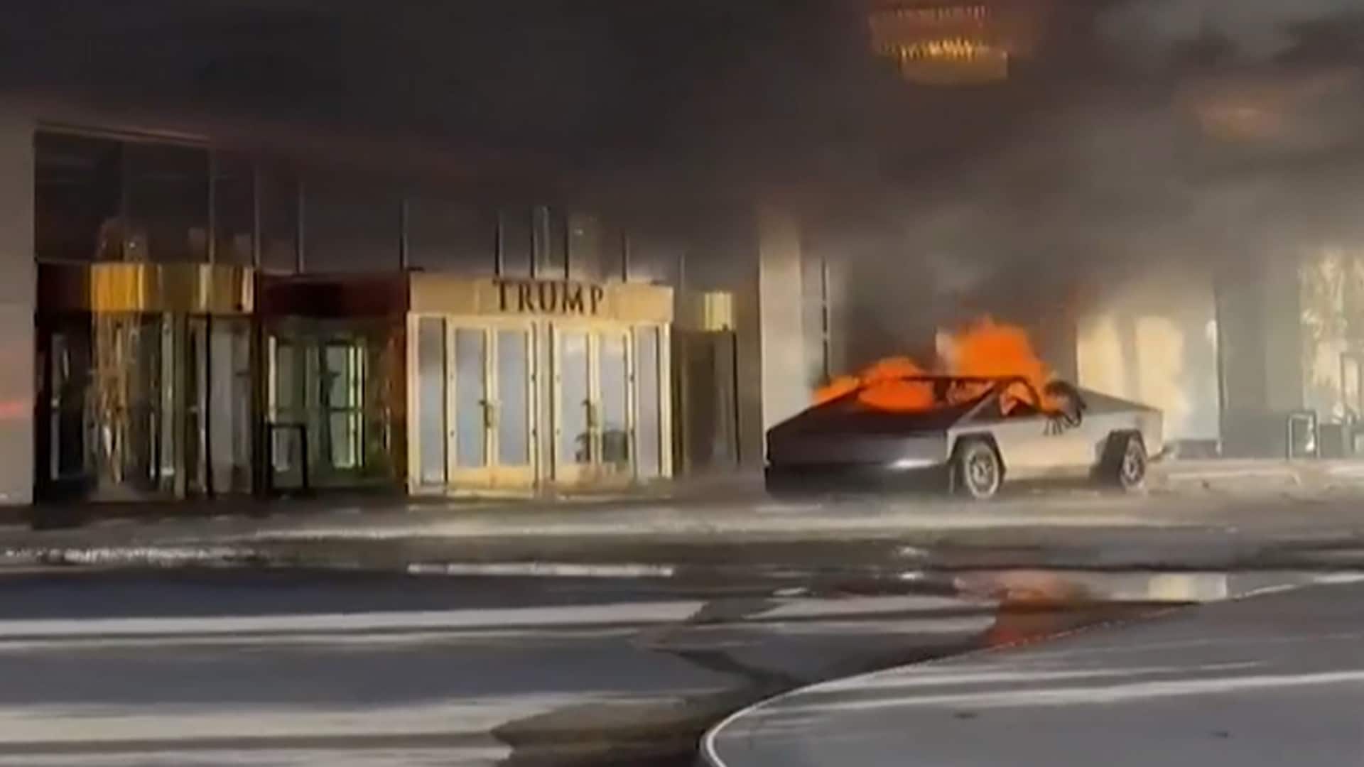1 Killed After Tesla Cybertruck Explodes Outside Trump's Las Vegas Hotel