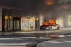1 Killed After Tesla Cybertruck Explodes Outside Trump's Las Vegas Hotel 1 Killed After Tesla Cybertruck Explodes Outside Trump's Las Vegas Hotel