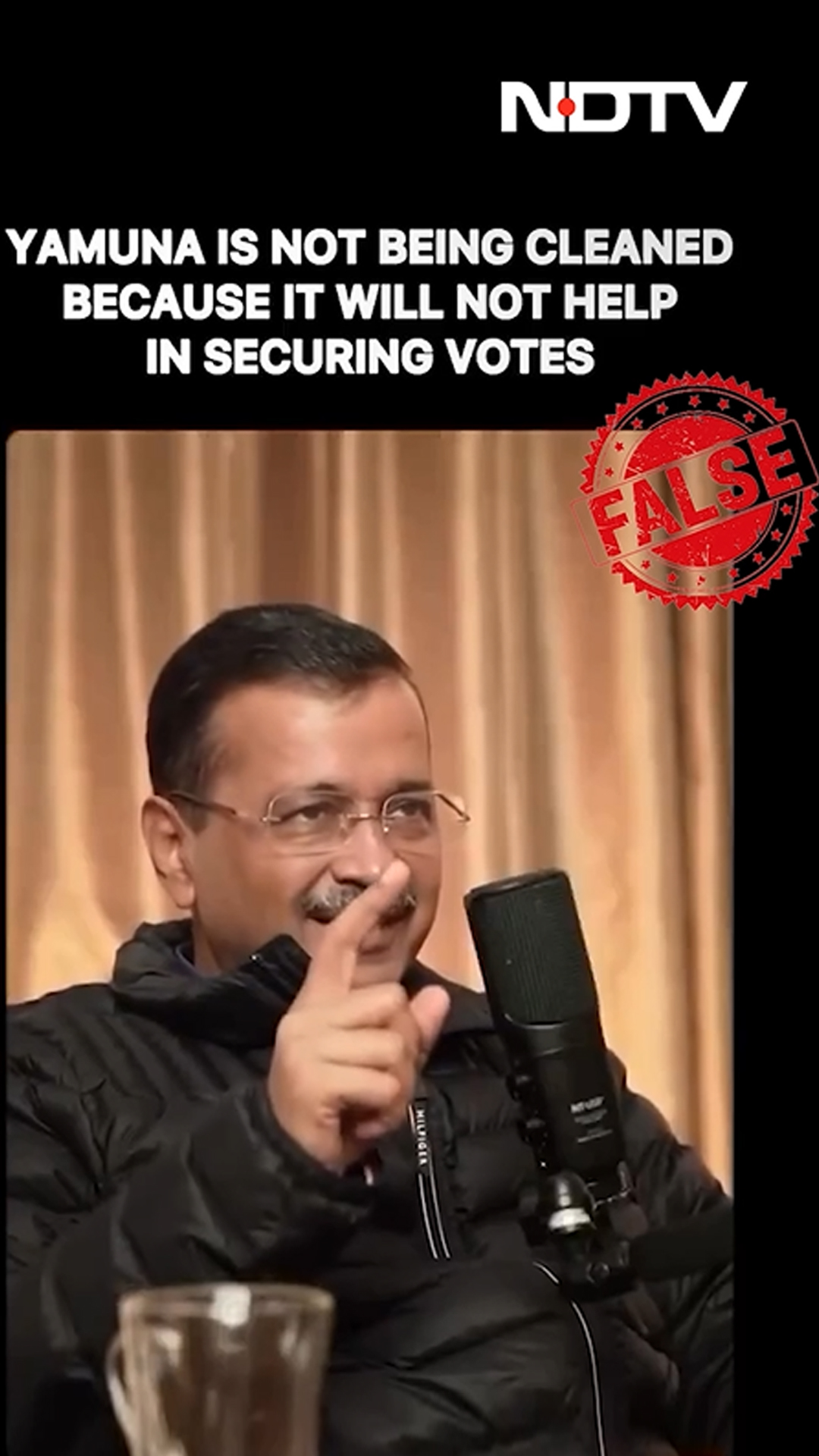 Fact Check: Clipped Video Shared To Falsely Claim Kejriwal Said 'Won't Clean The Yamuna'