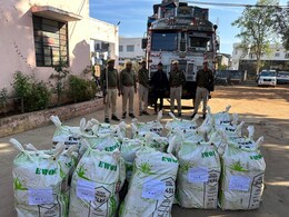 3 करोड़ 32 लाख का गांजा जब्त, हाईवे पर नाकाबंदी कर पुलिस ने की कार्रवाई, तस्कर गिरफ्तार