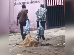 Body Dragged By Its Legs Outside Autopsy Centre In UP, Cops Begin Probe Body Dragged By Its Legs Outside Autopsy Centre In UP, Cops Begin Probe