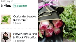 Woman Receives "Free" <i>Dhaniya</i> With Roses From Swiggy Instamart, Internet Reacts