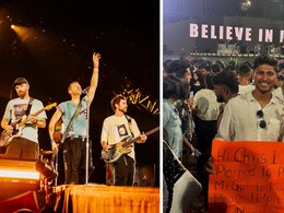 A Man Asks For Chris Martin's Help To Propose To His Girlfriend At Coldplay Mumbai Concert A Man Asks For Chris Martin's Help To Propose To His Girlfriend At Coldplay Mumbai Concert