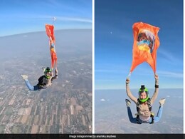 Watch: Prayagraj Girl Skydives To Unfurl Maha Kumbh Flag At 13,000 Feet Over Bangkok Watch: Prayagraj Girl Skydives To Unfurl Maha Kumbh Flag At 13,000 Feet Over Bangkok