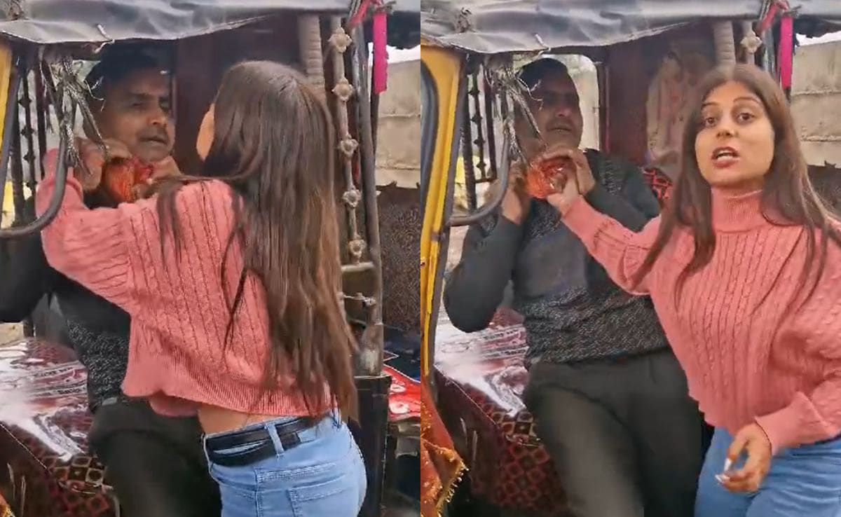 Viral Video Shows UP Auto Driver Being Thrashed By Woman. She Responds Viral Video Shows UP Auto Driver Being Thrashed By Woman. She Responds