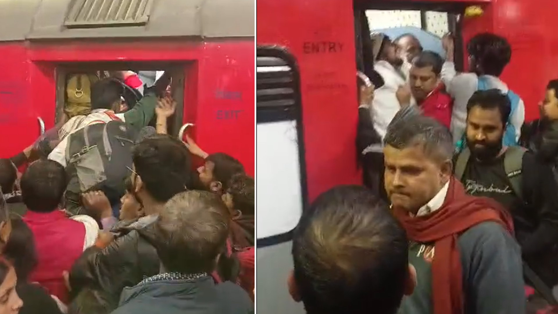 Chaos At Patna Junction As Crowd Blocks Doors Of Delhi-Bound Train