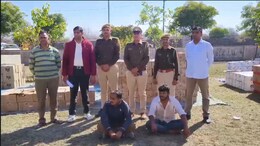 कोटा में 1 करोड़ 25 लाख की शराब जब्त, ट्रक के बॉयलर में छिपा रखी थी 1031 पेटियां; गुजरात में होनी थी सप्लाई