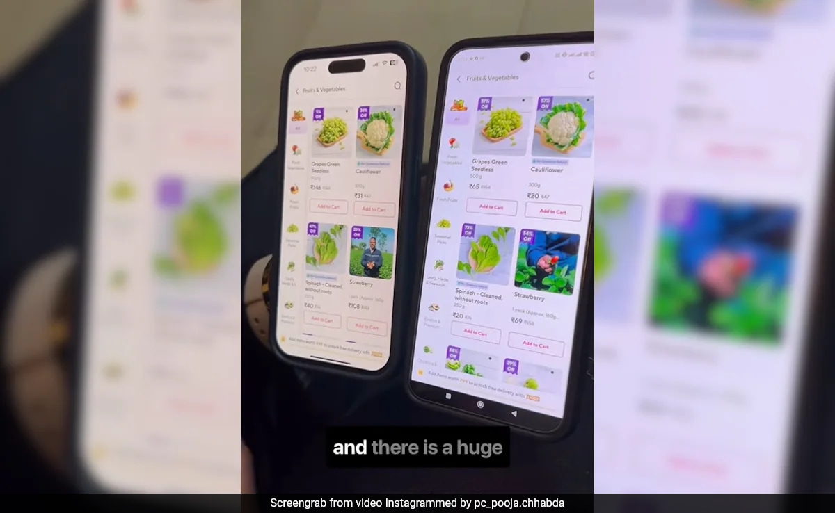 আইফোন ব্যবহারকারীরা প্রতারিত বোধ করছেন, জেপটো বেশি দাম নিচ্ছে, অ্যান্ড্রয়েড ব্যবহারকারীদের দামে এত পার্থক্য। আইফোন ব্যবহারকারীরা প্রতারিত বোধ করছেন, জেপটো বেশি দাম নিচ্ছে, অ্যান্ড্রয়েড ব্যবহারকারীদের দামে এত পার্থক্য।