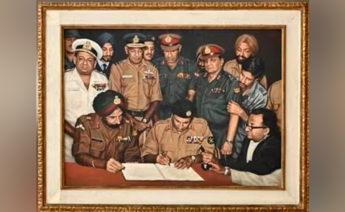 Army Chief Justifies Removal Of Iconic Picture Of Pakistan's Surrender In 1971 War