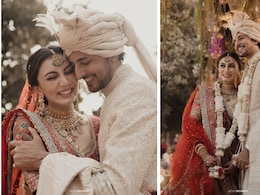 Darshan Raval And Dharal Surela Are High On Love And Style In White And Red Wedding Outfits