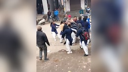 Girls Throw Punches And Kicks, Drag Each Other By The Hair "Over Boy" In UP