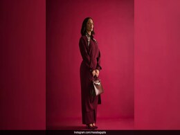 Masaba Gupta Serves Stylish New-Mom Goals In A Bordeaux Toned Wrap Skirt-Pant Look Masaba Gupta Serves Stylish New-Mom Goals In A Bordeaux Toned Wrap Skirt-Pant Look