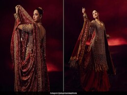 Tamannaah Bhatia Exudes Elegance In A Red Abu Jani Sandeep Khosla <i>Lehenga</i> Tamannaah Bhatia Exudes Elegance In A Red Abu Jani Sandeep Khosla <i>Lehenga</i>